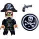 Minifigurina lego pirat cu accesorii